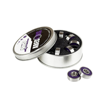 ABEC-9 RS Purple Carbon Bearings, 8-Pack, Metal Case