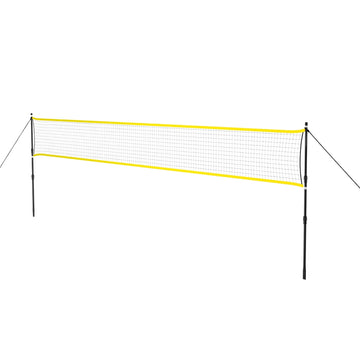 Badminton Net with Telescopic Posts, 600x60 cm, Full Cover