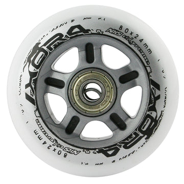PU 80x24 Wheels, ABEC-7 Bearings Set, 4 Wheels, 8 Bearings