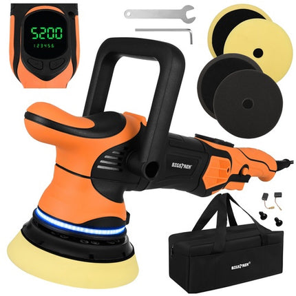 1000W Dual Action Car Polisher, 125mm, LED Display