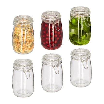 1000 ml preservation jars in a set of 6