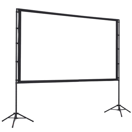 100-Inch Projector Screen with Stand, 16:9 4K, Carry Bag