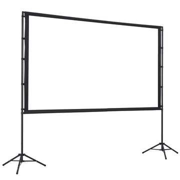 100-Inch Projector Screen with Stand, 16:9 4K, Carry Bag