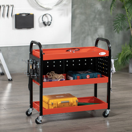Red garage shelf - 100 kg load capacity