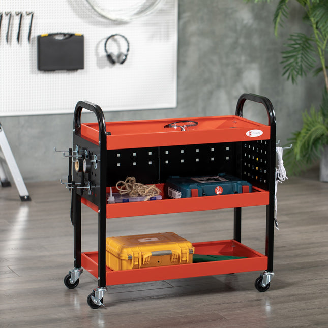 Red garage shelf - 100 kg load capacity