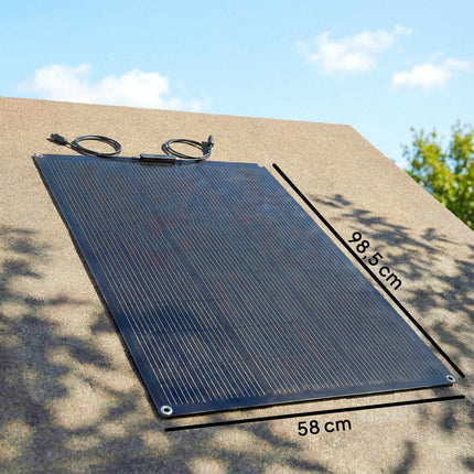 100W Flexible Solar Panel, 24.6% Efficiency, Dual USB