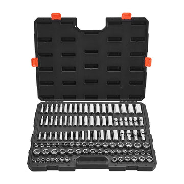 104-Piece 3/8-Inch Drive Metric Socket Set, CR-V Case