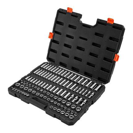 104-Piece 3/8-Inch Drive Metric Socket Set, CR-V Case