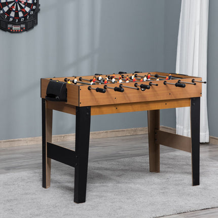 4-in-1 game table: Table tennis, Football, Billiards, Hockey, 107 cm