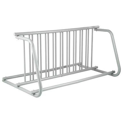10-Bike Floor Bike Rack, Double-Sided Steel, 1.5m