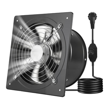 10-Inch Wall Mount Exhaust Fan, 988 CFM, Speed Control