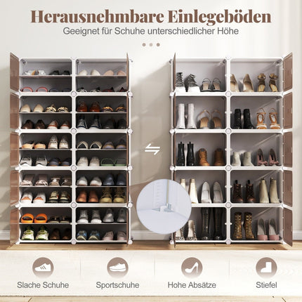 10-Tier Shoe Rack with Adjustable Shelves for 40 Pairs
