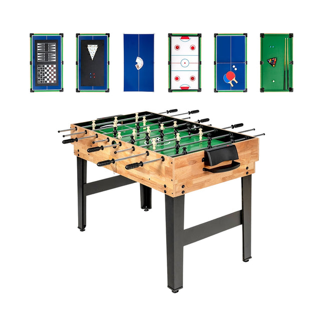 10-in-1 Multi-Game Table: Foosball, Hockey, Billiards