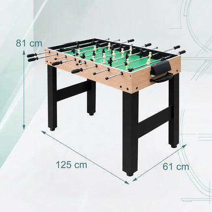10-in-1 Multi-Game Table Set – Wood Look, 81×125×61 cm