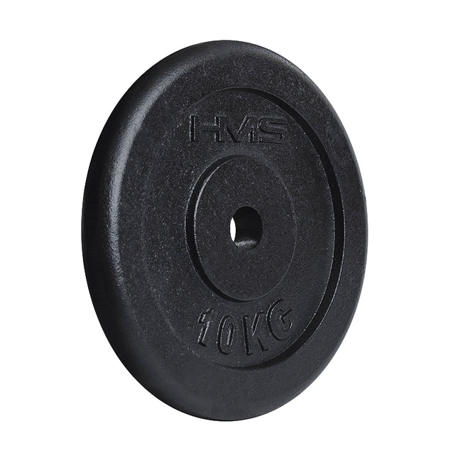 10 kg Black Weight Plate – Cast Iron