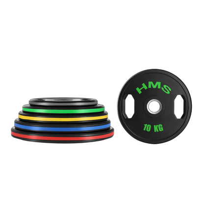 10 kg Rubberized Olympic Plates, Set of 2