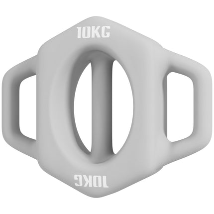 10 kg multifunctional dumbbell set, floor-friendly gray