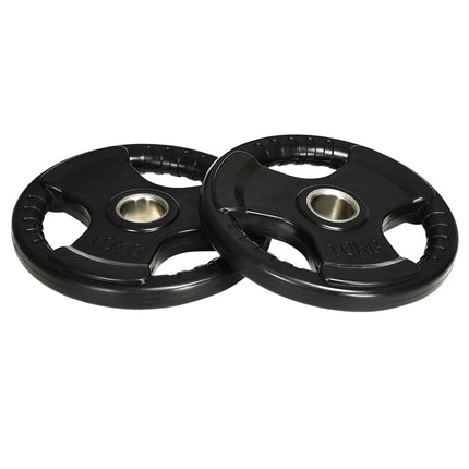 10 kg rubber olympic weight plates set, floor friendly