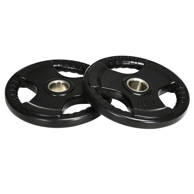 10 kg rubber olympic weight plates set, floor friendly