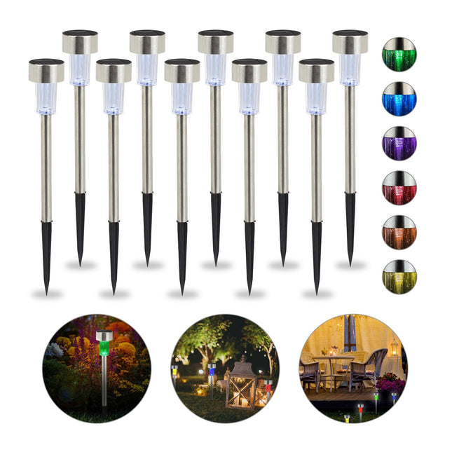 10-pack solar lamps