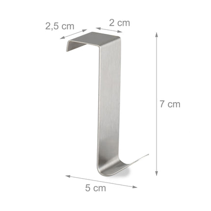 10-pack stainless steel door hooks