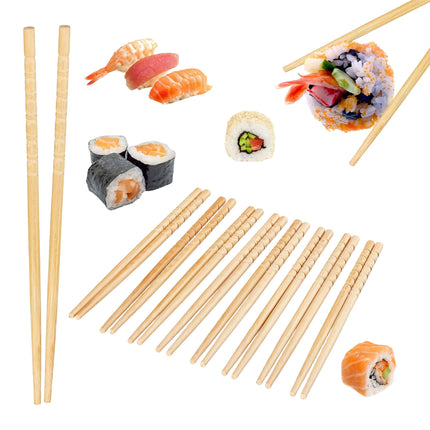 10 pairs of bamboo chopsticks