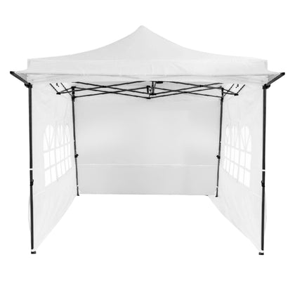 10 x 10 FT Pop Up Canopy Tent with Sidewalls & Awning