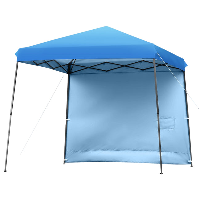 10x10 Pop Up Canopy Tent With Sidewall, Wheeled Bag