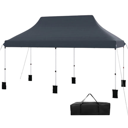 10x20 Pop-Up Canopy Tent, Water-Resistant, Carry Bag