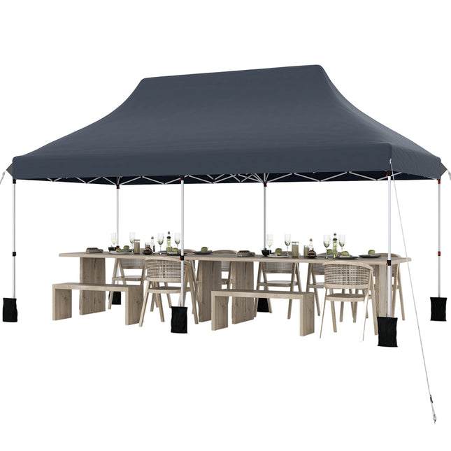10x20 Pop-Up Canopy Tent, Water-Resistant, Carry Bag