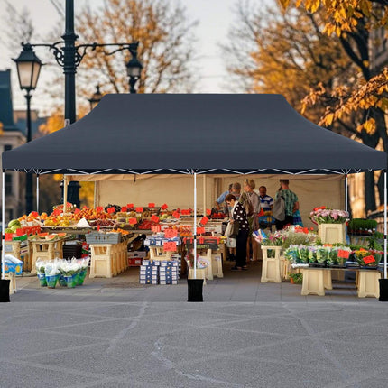 10x20 Pop-Up Canopy Tent, Water-Resistant, Carry Bag