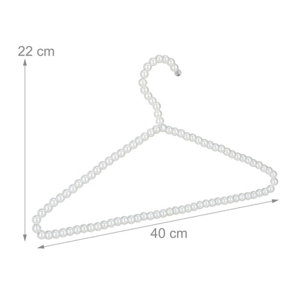 10x Set Perle Coat Hangers