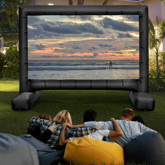 116-Inch Inflatable Projector Screen, 4K HD, Dual-Sided