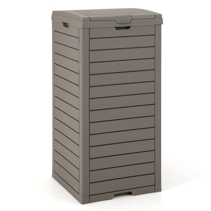 118L Outdoor Trash Can with Lid & Liquid Tray