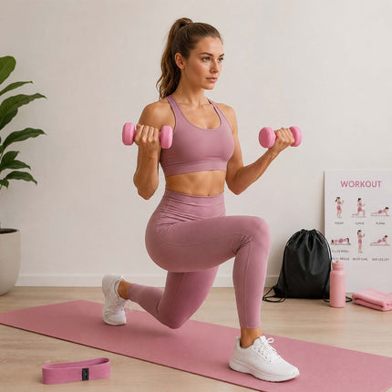 11-Piece Pilates Set with Ring, Ball, Bands, Dumbbells