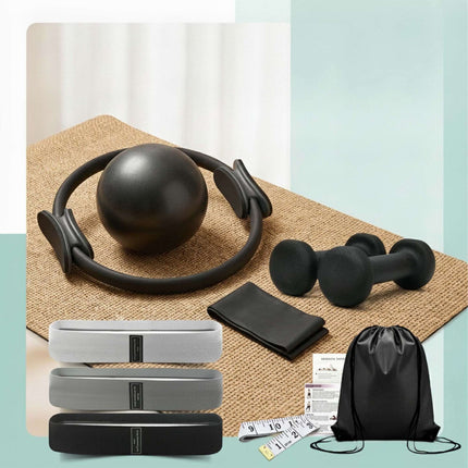11-Piece Pilates Set with Ring, Ball, Bands, Dumbbells