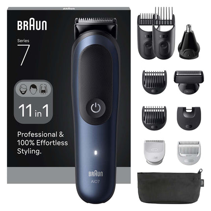 11-in-1 Grooming Kit, All-in-One Styler, Black/Blue