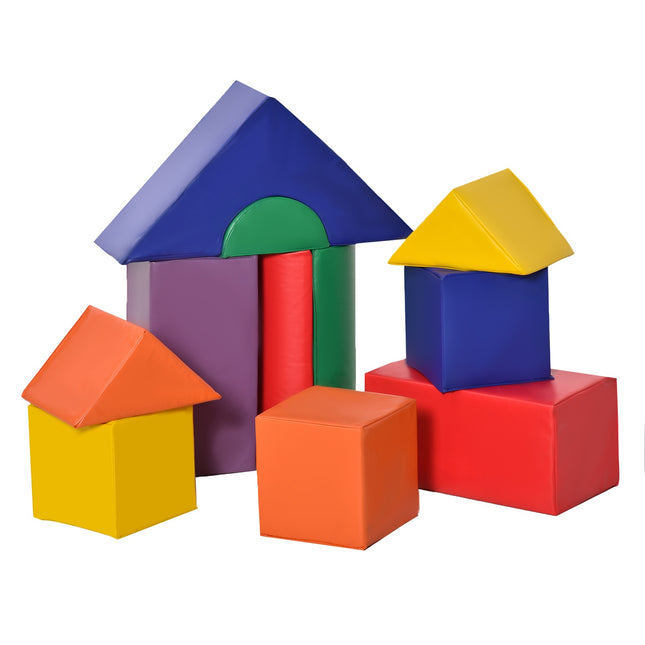 Building blocks made of soft foam, colorful, 1-3 years, artificial leather