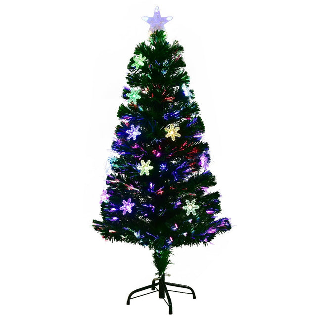120 cm Artificial Christmas Tree with LED Fiber Optics