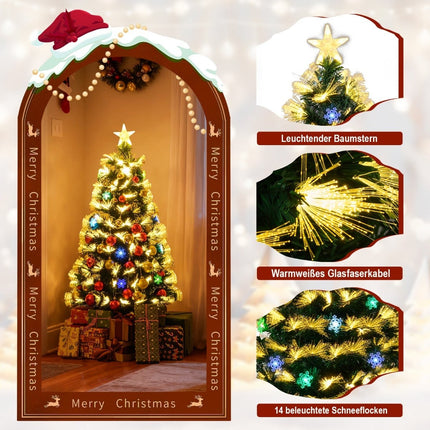 120 cm Artificial Christmas Tree with Lights & Star Top