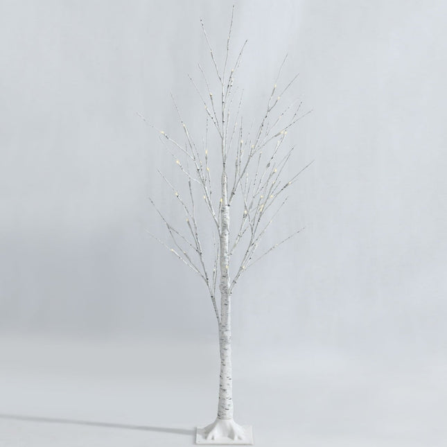 120 cm LED Birch Tree with 48 Warm White Lights