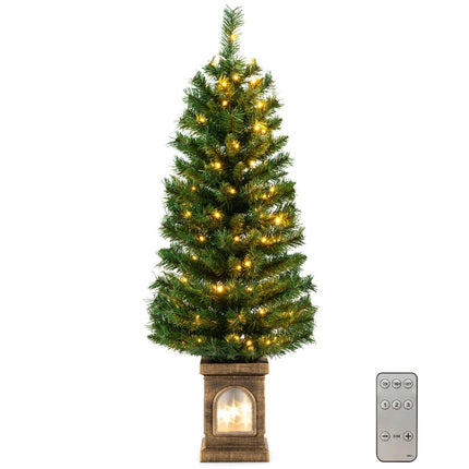 120 cm Pre-Lit Artificial Christmas Tree with Timer