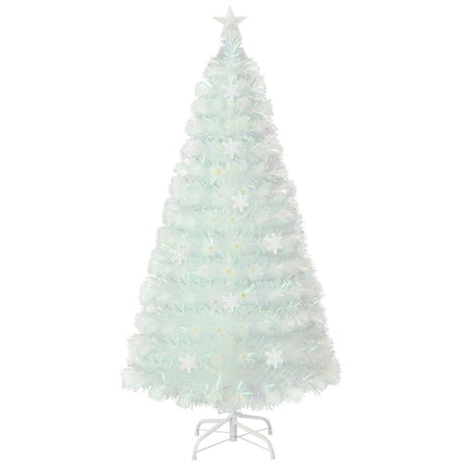 120 cm White Artificial Christmas Tree with LED Lights