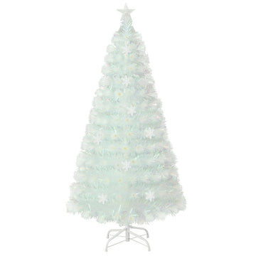 120 cm White Artificial Christmas Tree with LED Lights