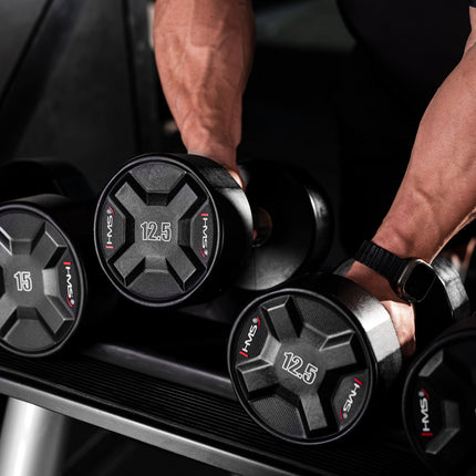 12.5 KG Polyurethane Dumbbell for Strength Training