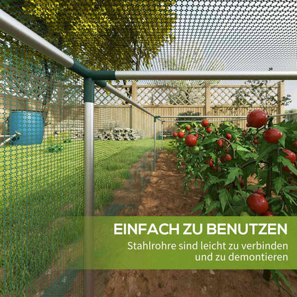 Garden netting for plant protection, 1.25M x 3.73M, Zipper