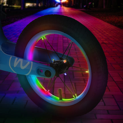 12"" Blue LED Balance Bike Wheel