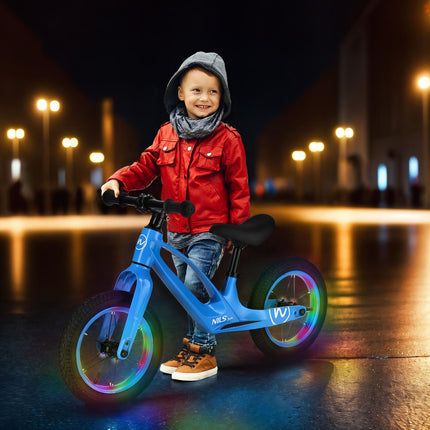 12"" Blue LED Balance Bike Wheel