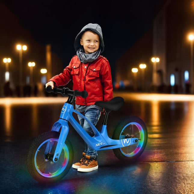 12"" Blue LED Balance Bike Wheel