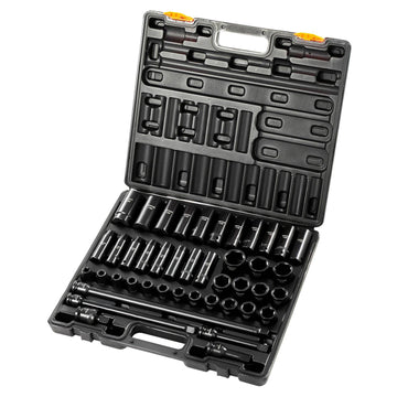 1/2-Inch Drive Impact Socket Set, 43 Pc, Metric 9-30mm